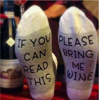women wine socks